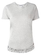 Comme Des Garçons Comme Des Garçons Ruffle Waist T-shirt, Women's, Size: Small, Grey, Cotton