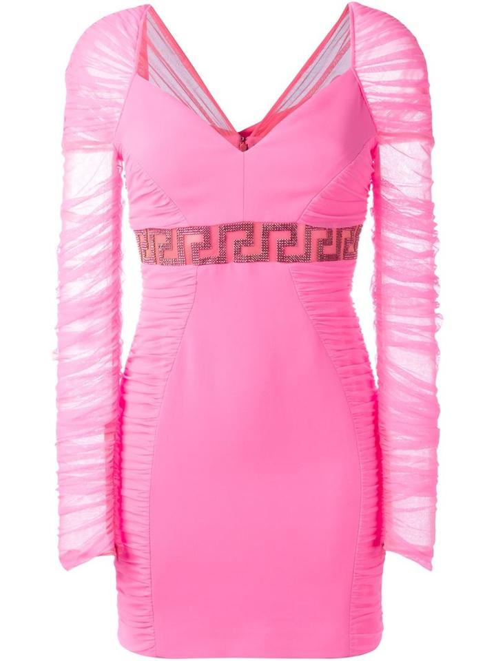 Versace Embellished Greca Dress
