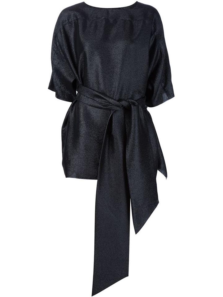 Faith Connexion Asymmetric Belted Blouse
