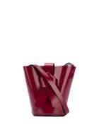 Acne Studios Knotted Front Bucket Bag - Red