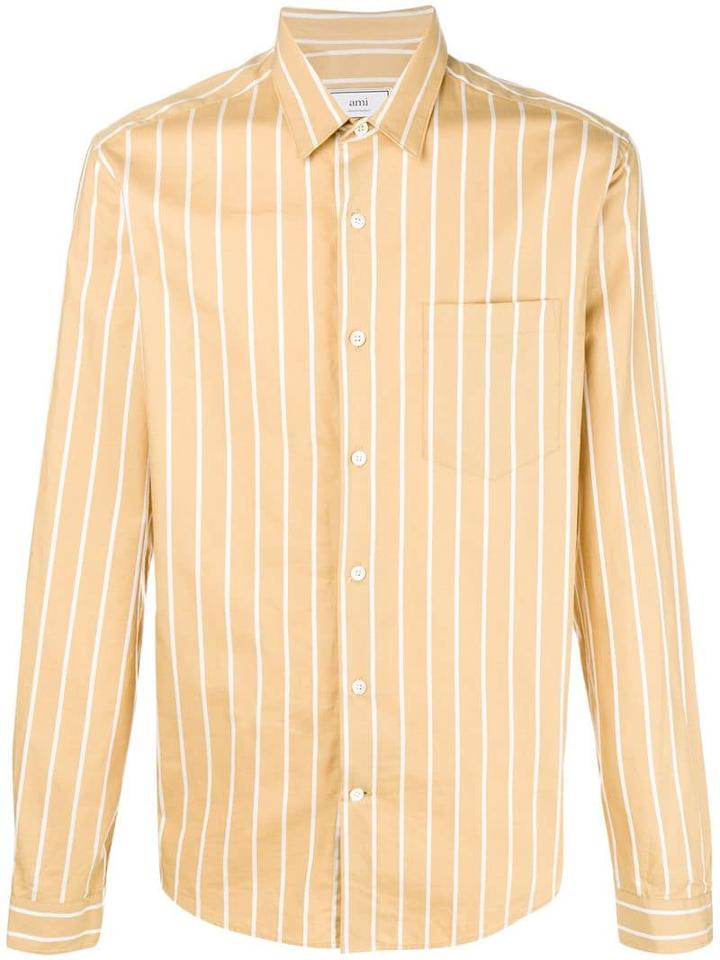 Ami Alexandre Mattiussi Chest Pocket Shirt - Neutrals