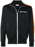 Palm Angels Side-stripe Zipped Sweatshirt - Black