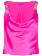 Versace Medusa Embellished Top - Pink