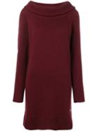 Emilio Pucci Bordeaux Cashmere Knit Dress - Red