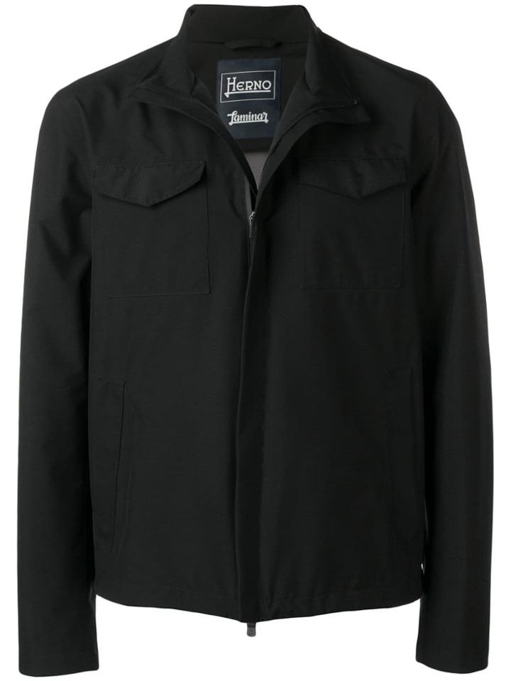 Herno Plain Shirt Jacket - Black