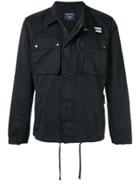Woolrich Logo Patch Shirt Jacket - Blue