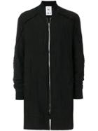 Lost & Found Rooms Long Bomber Jacket - Black