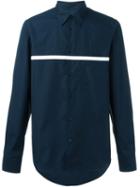 Marni Stripe Detail Shirt, Men's, Size: 48, Blue, Cotton