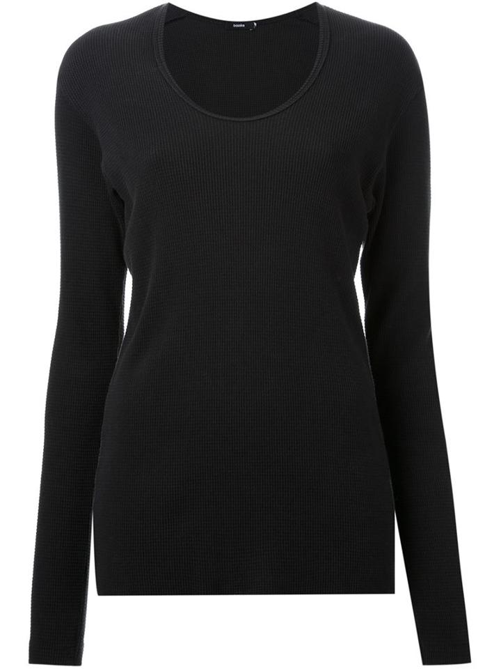 Bassike Waffle Jersey V Neck T-shirt