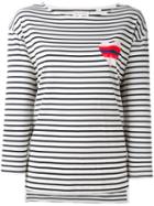 Chinti And Parker Striped Heart Sailor T-shirt