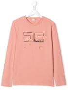 Elisabetta Franchi La Mia Bambina Teen Chain-embellished T-shirt -