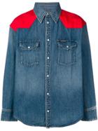 Calvin Klein Jeans Colour Block Western Shirt - Blue