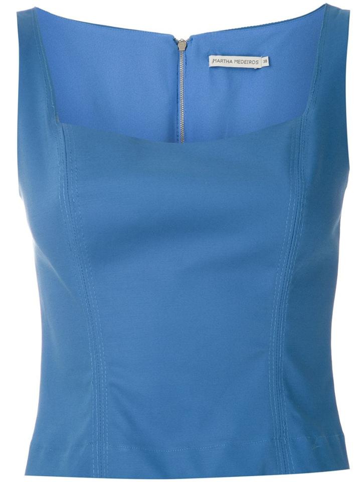 Martha Medeiros Blusa Anne Decote - Blue
