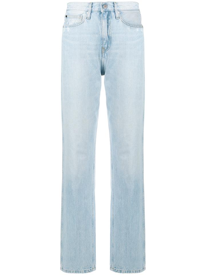 Calvin Klein Jeans High-rise Straight Jeans - Blue