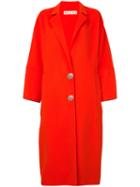 Marni - Buttoned Maxi Coat - Women - Cashmere/alpaca/virgin Wool - 40, Yellow/orange, Cashmere/alpaca/virgin Wool
