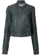 Bianca Spender Cropped Bomber Style Jacket, Women's, Size: 10, Green, Nylon