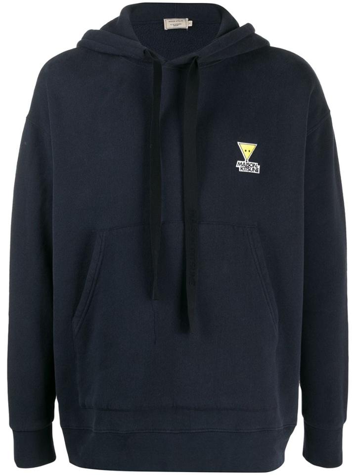 Maison Kitsuné Chest Logo Hoodie - Blue