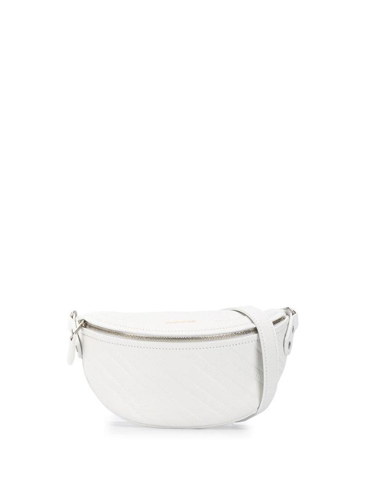 Balenciaga Logo Belt Bag - White