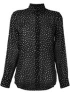 Saint Laurent Polka Dot Embellished Shirt