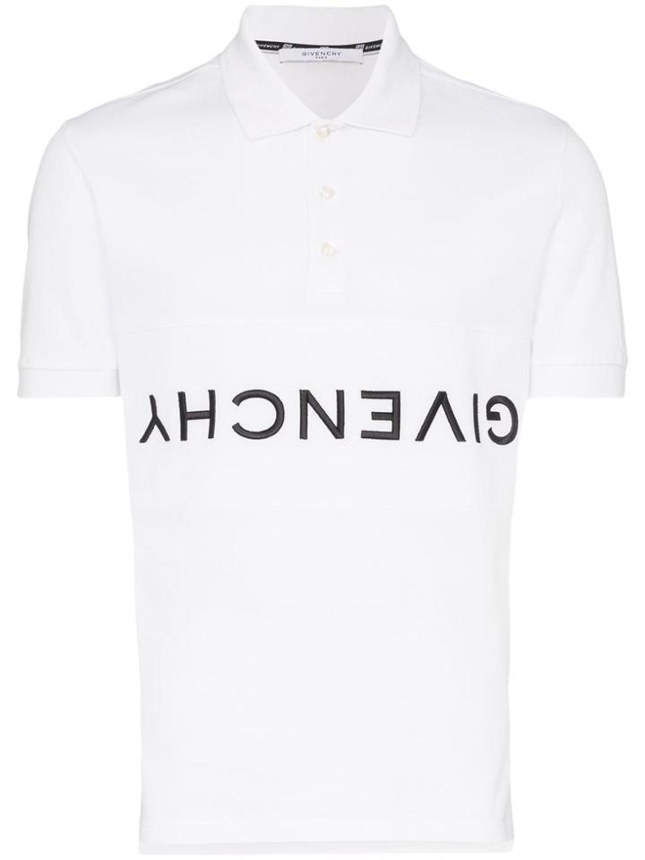 Givenchy Upside-down Logo Polo Shirt - White
