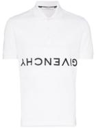 Givenchy Upside-down Logo Polo Shirt - White