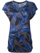Diesel Printed T-shirt, Women's, Size: Small, Blue, Rayon