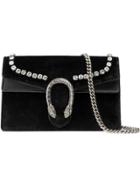 Gucci Dionysus Super Mini Bag With Crystals - Black