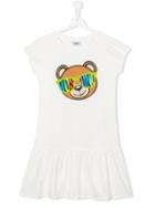 Moschino Kids Teddy Bear Dress, Girl's, Size: 14 Yrs, White