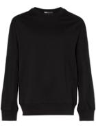 Y-3 Crew Neck Cotton Sweatshirt - Black