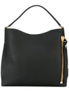 Tom Ford - Alix Large Hobo Shoulder Bag - Women - Cotton/calf Leather/polyester - One Size, Women's, Black, Cotton/calf Leather/polyester