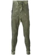 11 By Boris Bidjan Saberi Cold Dye Optic Sweatpants, Men's, Size: Medium, Green, Cotton