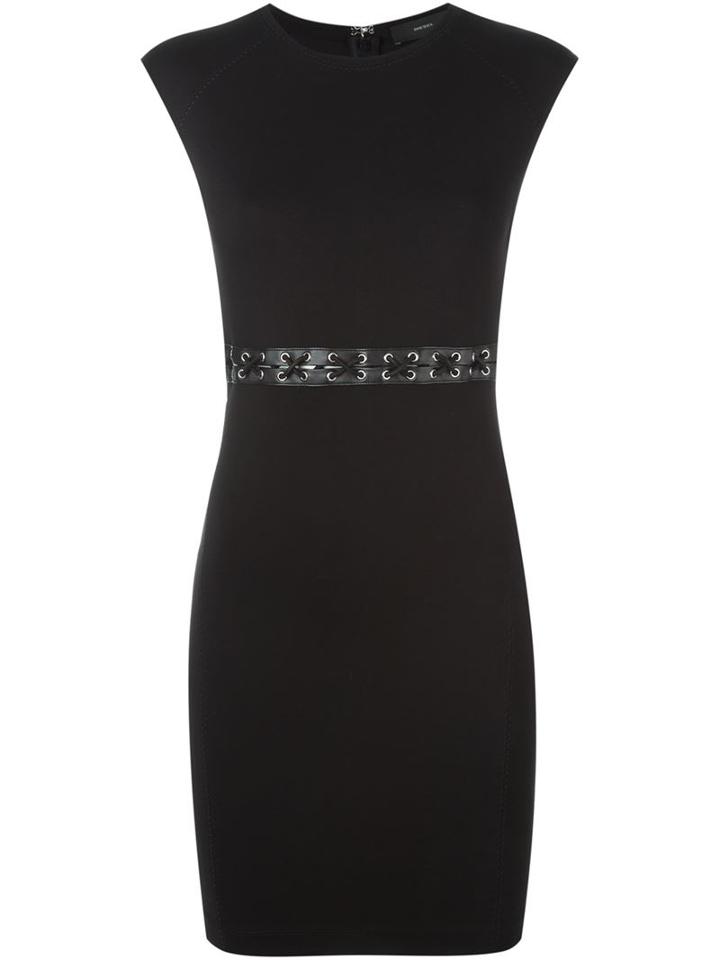 Diesel Lace Detail Fitted Dress