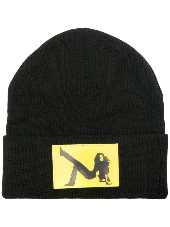 Calvin Klein Jeans Est. 1978 Patch Beanie - Black