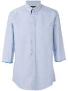 Dsquared2 Cropped Sleeve Shirt, Men's, Size: 46, Blue, Cotton