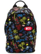Mcq Alexander Mcqueen All-over Print Backpack - Black
