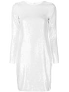 Amsale Sequin Embellished Dress - White