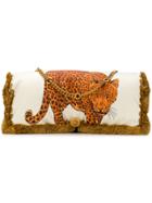Versace Leopard Large Pillow Bag - Nude & Neutrals