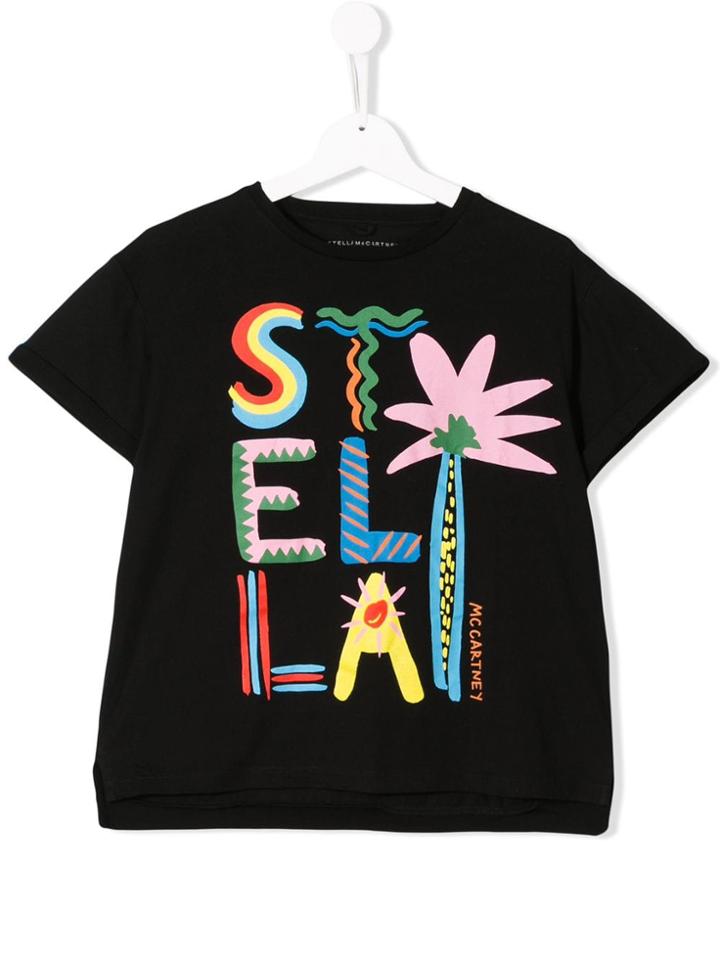 Stella Mccartney Kids Teen Logo T-shirt - Black