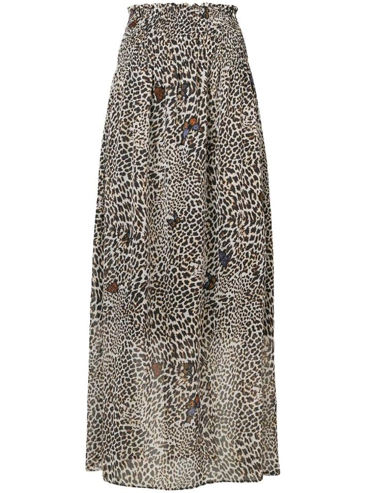 Liu Jo Leopard Print Maxi Skirt - Neutrals
