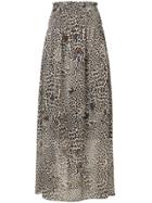 Liu Jo Leopard Print Maxi Skirt - Neutrals