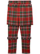 Burberry Stewart Royal Tartan Trousers - Red