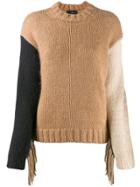Alanui Fringed Wool-knit Sweater - Brown