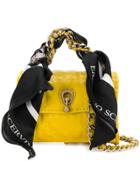 Ermanno Scervino Mini Scarf Embellished Bag - Yellow