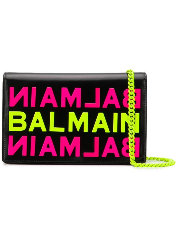 Balmain Logo Clutch - Black