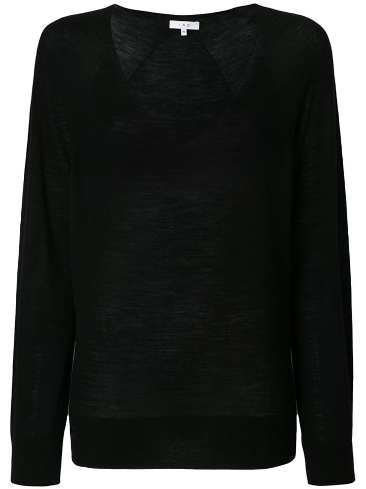 Iro V-neck Pullover - Black