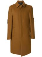 Fendi Bag Bugs Buttoned Coat - Brown