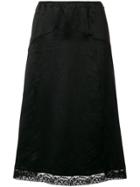 Mcq Alexander Mcqueen Lace Detail Skirt - Black