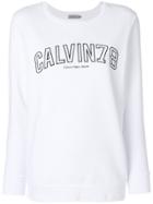 Calvin Klein Jeans Logo-embroidered Sweatshirt - White