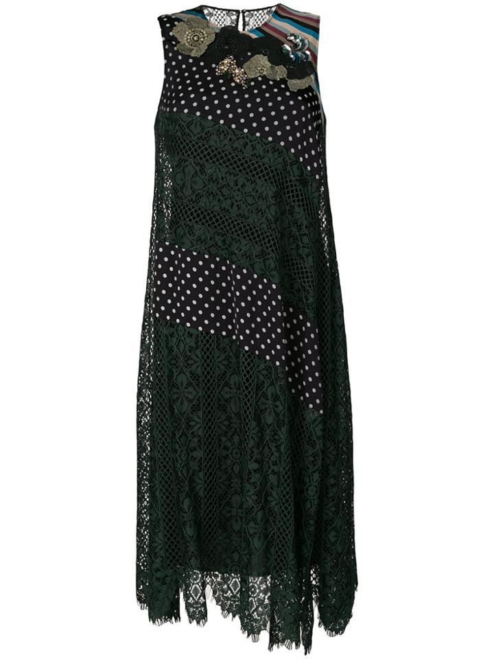 Antonio Marras Flared Midi Dress - Green