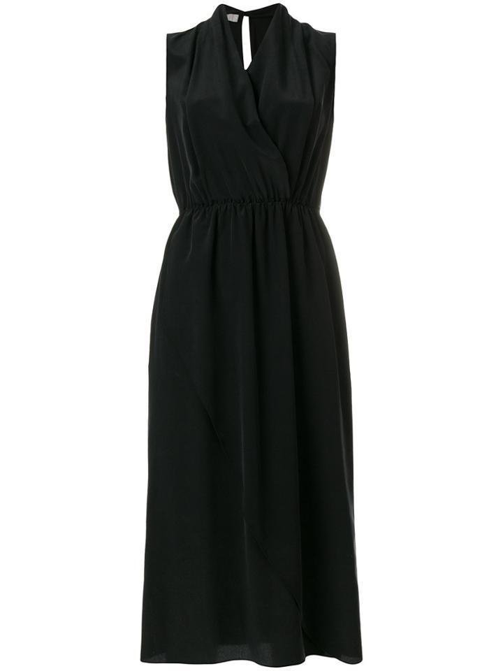 Vince Wrap Front Detail Dress - Black